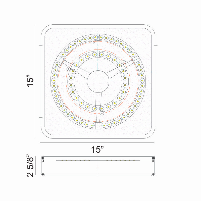 Matteo Lighting M10545BKAG LED Ceiling Mount