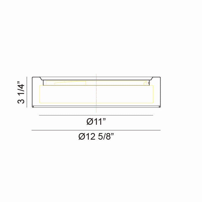 Matteo Lighting M16613WH LED Ceiling Mount