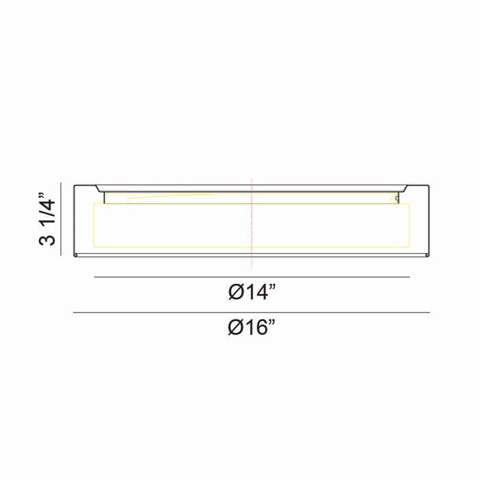 Matteo Lighting M16616WH LED Ceiling Mount