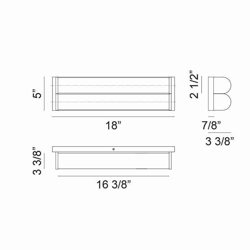 Matteo Lighting S07028AG LED Wall Sconce