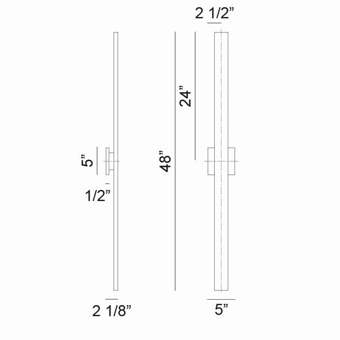 Matteo Lighting S07948MB LED Wall Sconce
