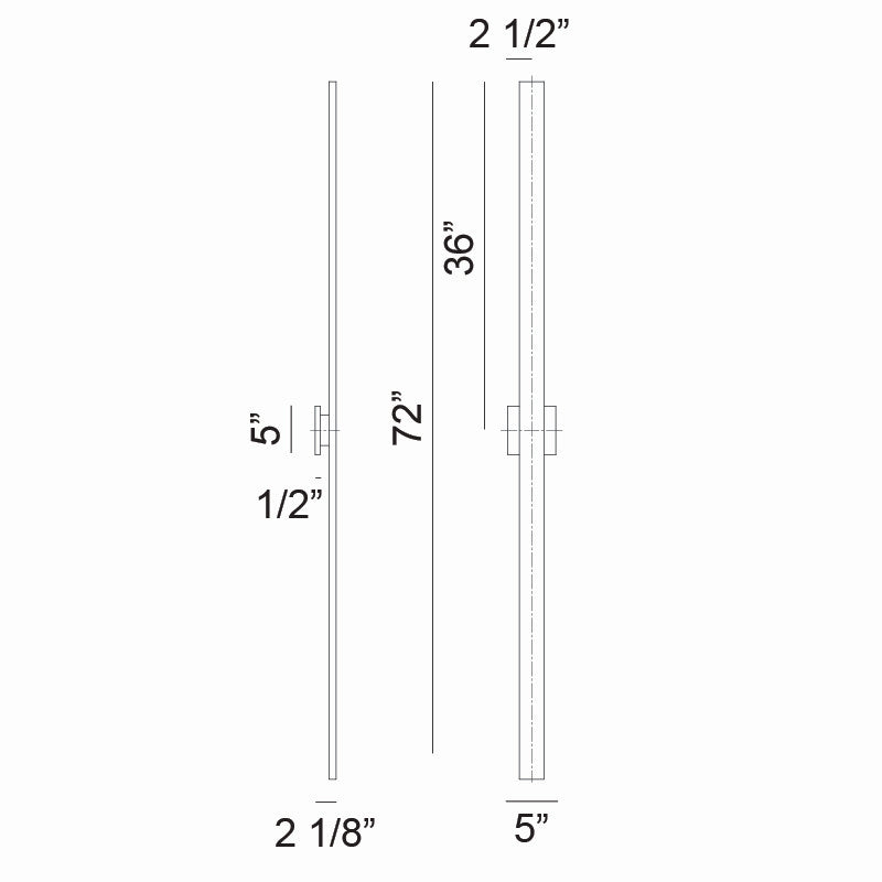 Matteo Lighting S07972MB LED Wall Sconce