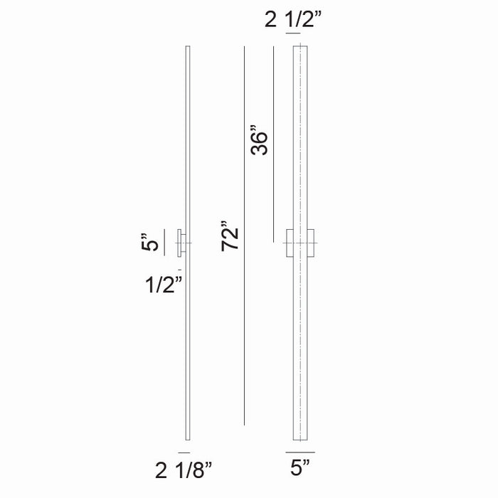 Matteo Lighting S07972MB LED Wall Sconce