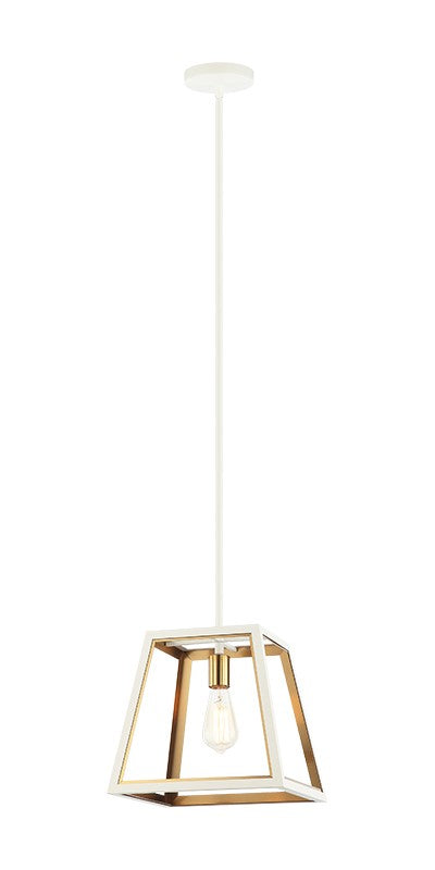 Matteo Lighting C72101WHAG One Light Pendant