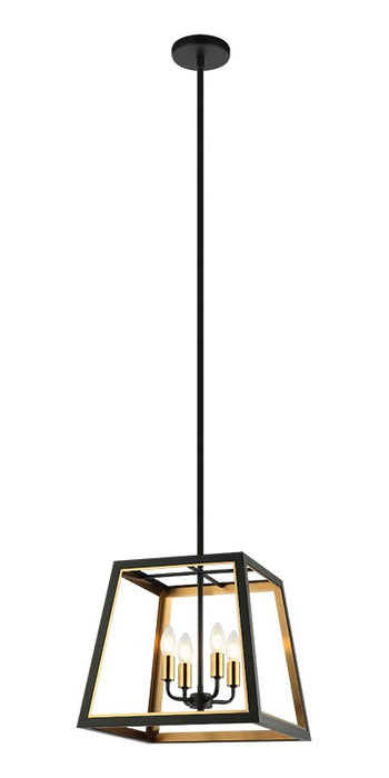 Matteo Lighting C72104MBAG Four Light Pendant