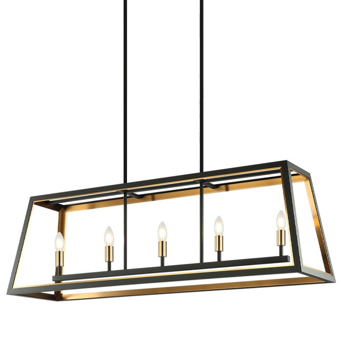 Matteo Lighting C72105MBAG Five Light Chandelier