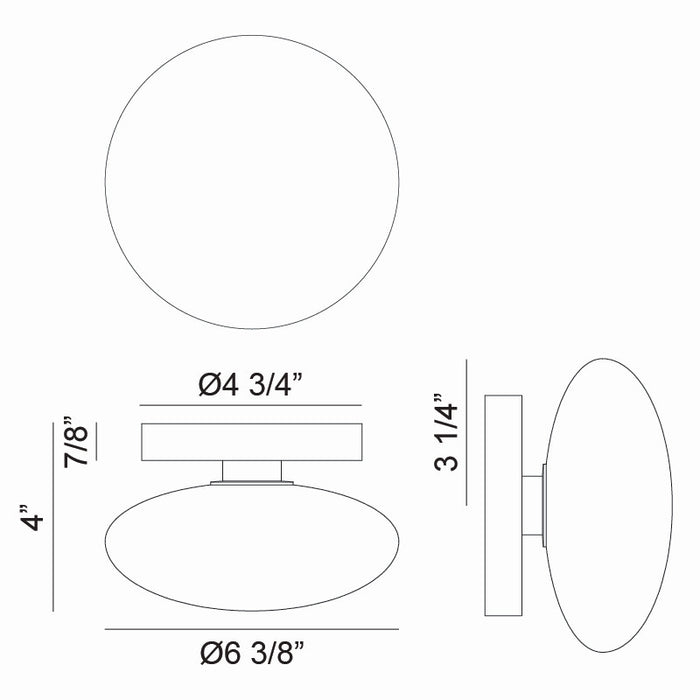 Matteo Lighting S05101MBOP One Light Wall Sconce