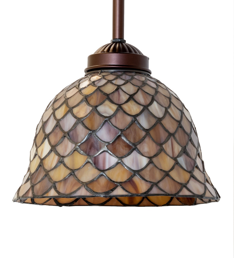 Meyda Tiffany 244751 One Light Mini Pendant, Mahogany Bronze