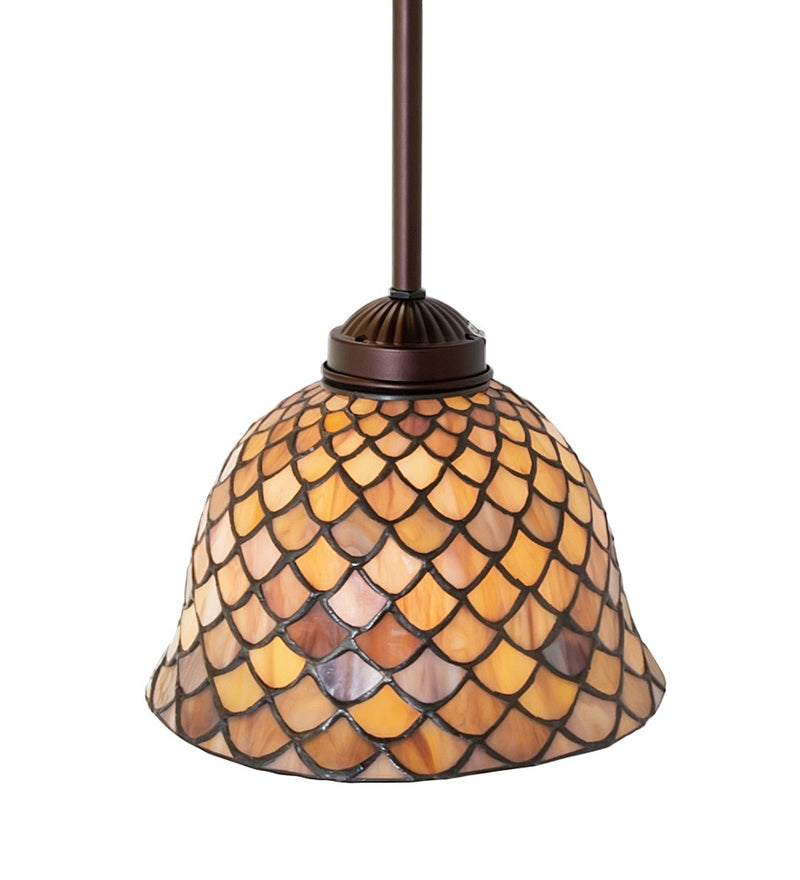 Meyda Tiffany 244751 One Light Mini Pendant, Mahogany Bronze