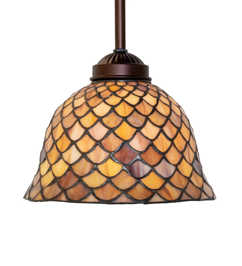 Meyda Tiffany 244751 One Light Mini Pendant, Mahogany Bronze