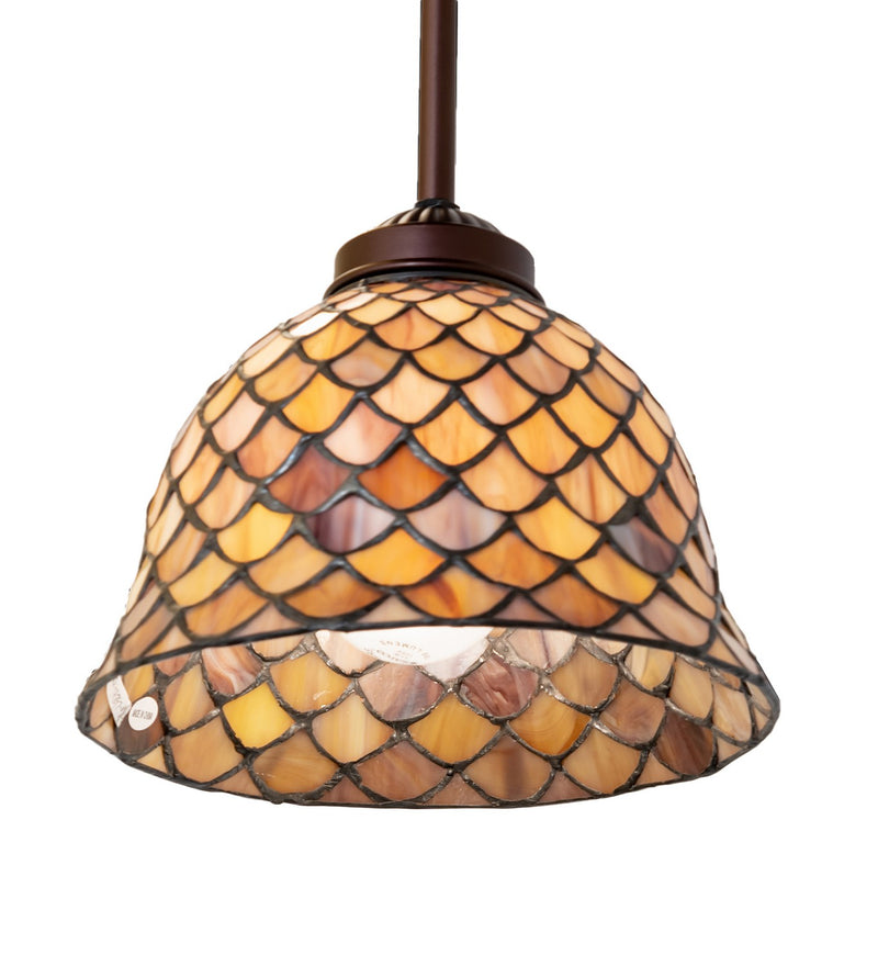 Meyda Tiffany 244751 One Light Mini Pendant, Mahogany Bronze