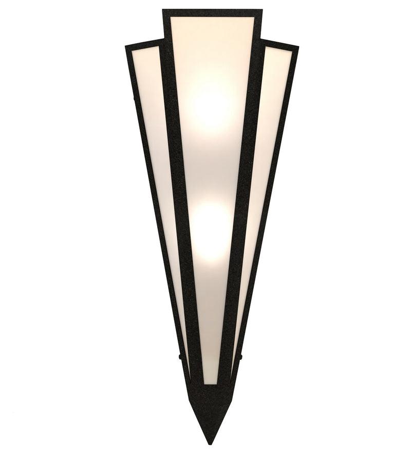 Meyda Tiffany 255754 Two Light Wall Sconce, Textured Black