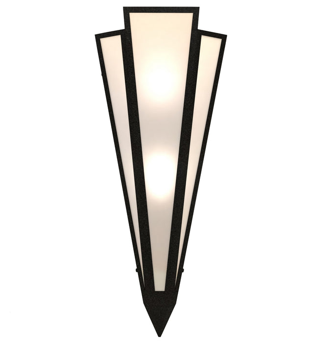Meyda Tiffany 255754 Two Light Wall Sconce, Textured Black