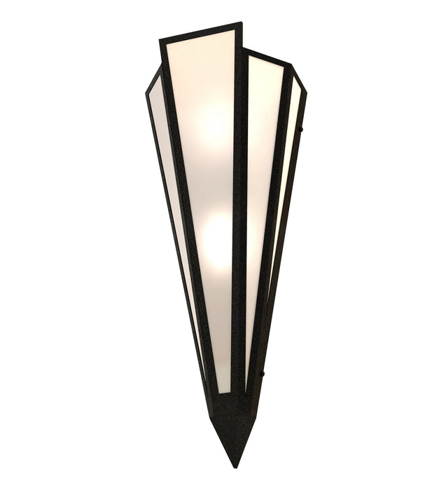 Meyda Tiffany 255754 Two Light Wall Sconce, Textured Black