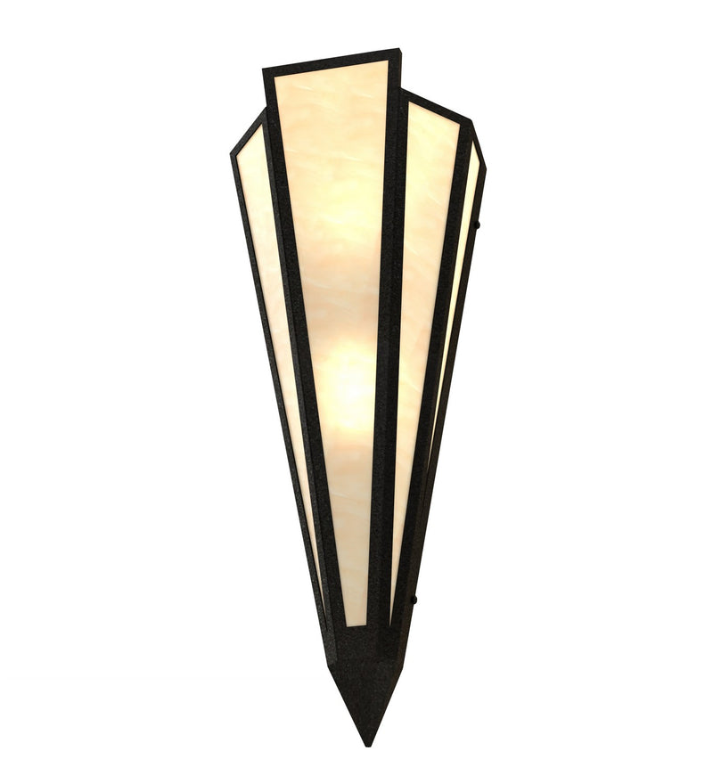Meyda Tiffany 255757 Two Light Wall Sconce, Textured Black