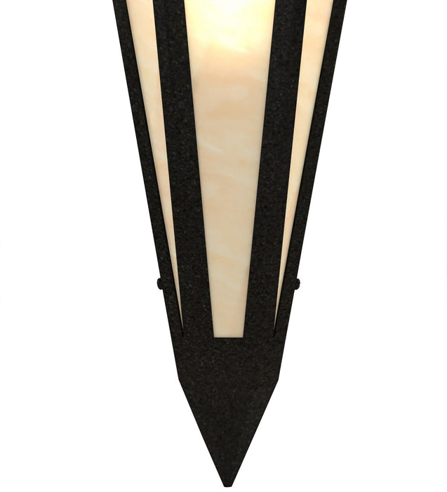 Meyda Tiffany 255757 Two Light Wall Sconce, Textured Black