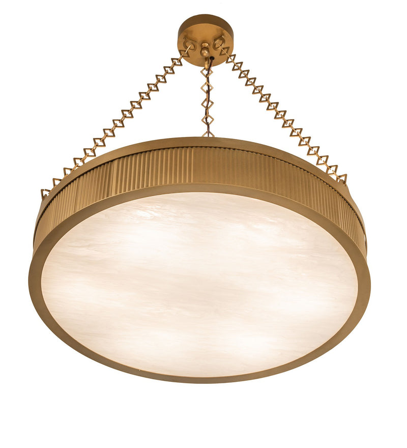 Meyda Tiffany 257388 Six Light Semi-Flushmount, Gold Metallic