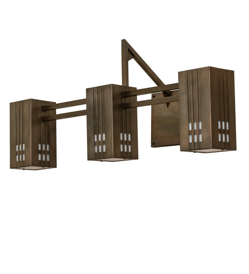 Meyda Tiffany 259801 LED Wall Sconce, Weathered Antique Brass