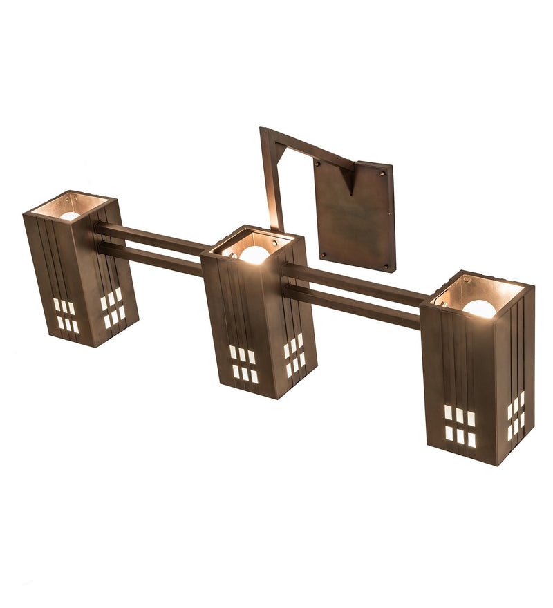 Meyda Tiffany 259801 LED Wall Sconce, Weathered Antique Brass