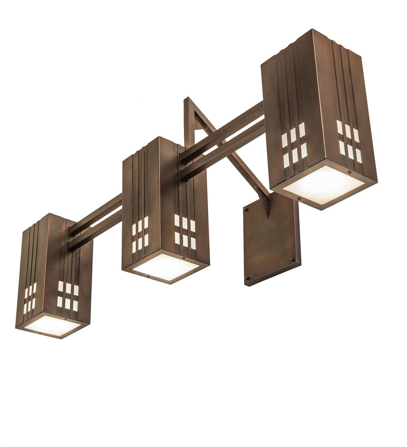 Meyda Tiffany 259801 LED Wall Sconce, Weathered Antique Brass