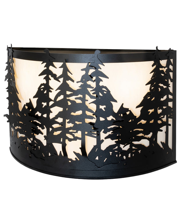 Meyda Tiffany 261119 Four Light Wall Sconce, Textured Black