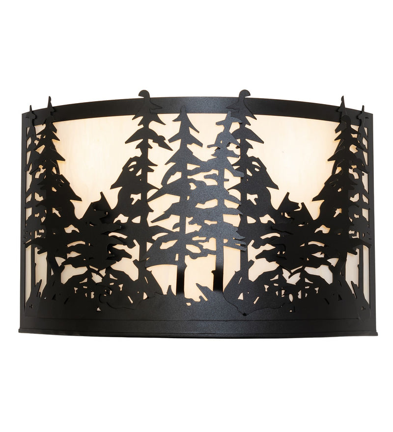 Meyda Tiffany 261119 Four Light Wall Sconce, Textured Black