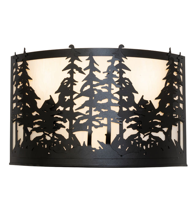 Meyda Tiffany 261119 Four Light Wall Sconce, Textured Black