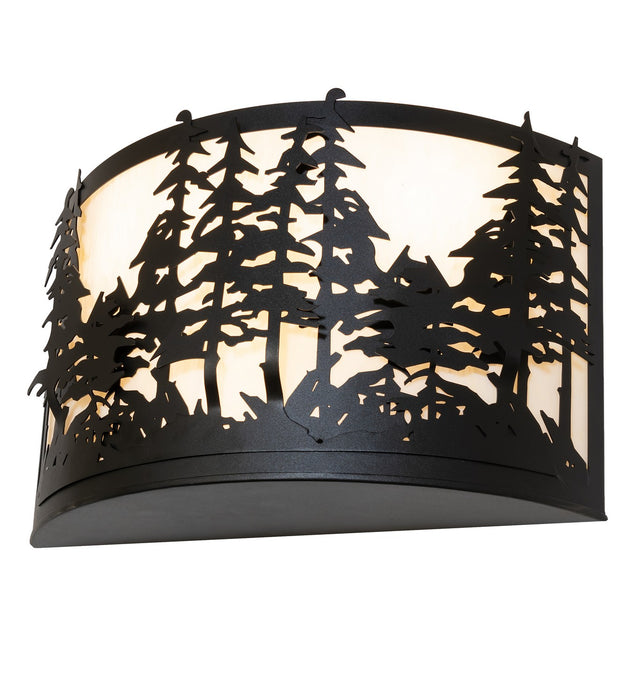 Meyda Tiffany 261119 Four Light Wall Sconce, Textured Black