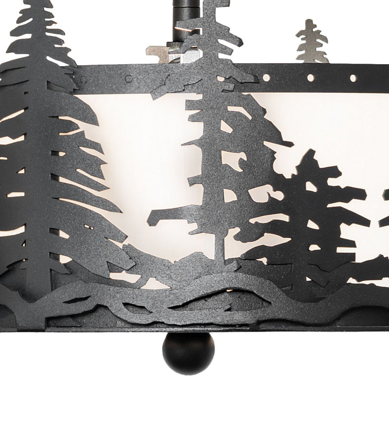 Meyda Tiffany 261120 Two Light Flushmount, Textured Black