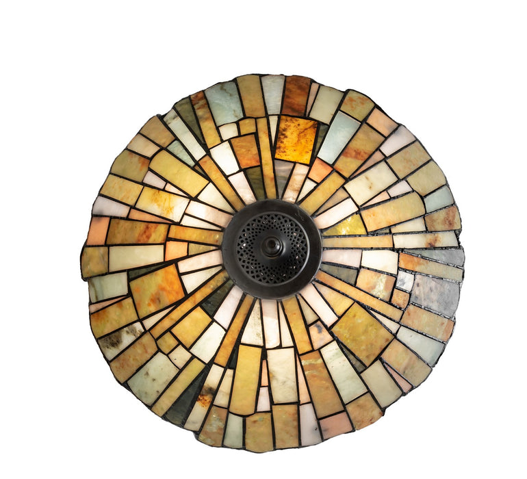 Meyda Tiffany 261490 Three Light Semi-Flushmount, Timeless Bronze
