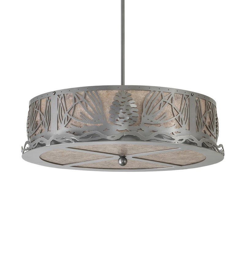 Meyda Tiffany 261653 Four Light Pendant, Nickel