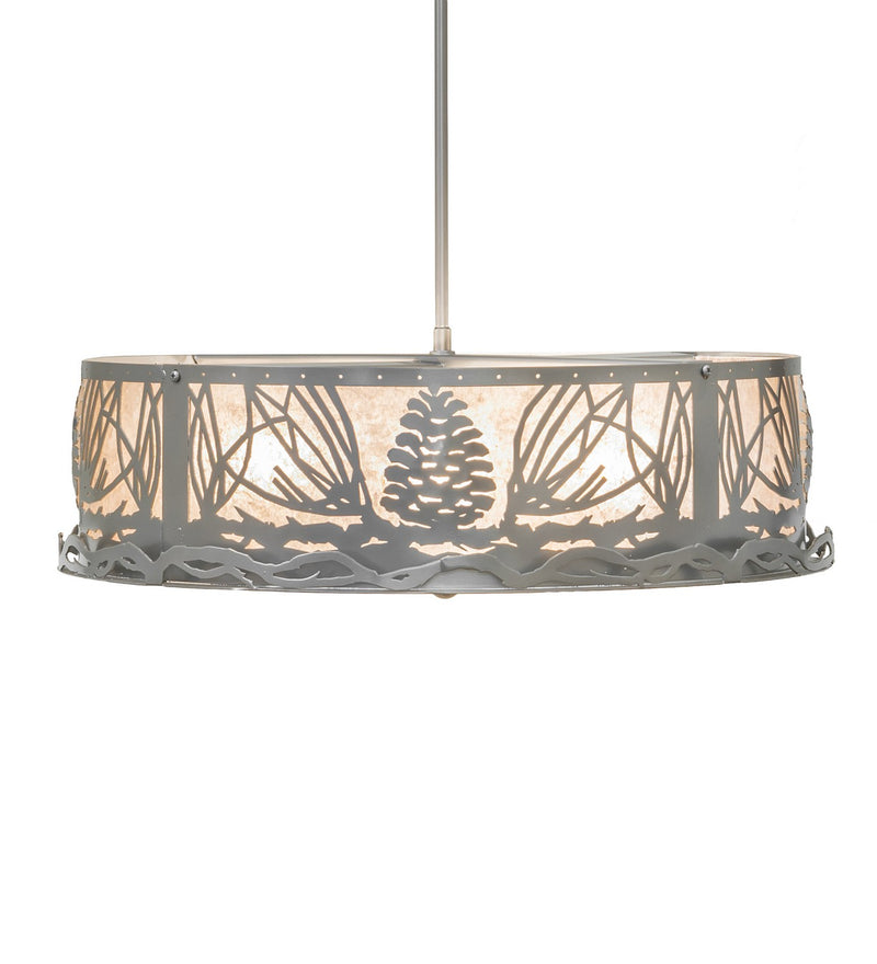 Meyda Tiffany 261653 Four Light Pendant, Nickel