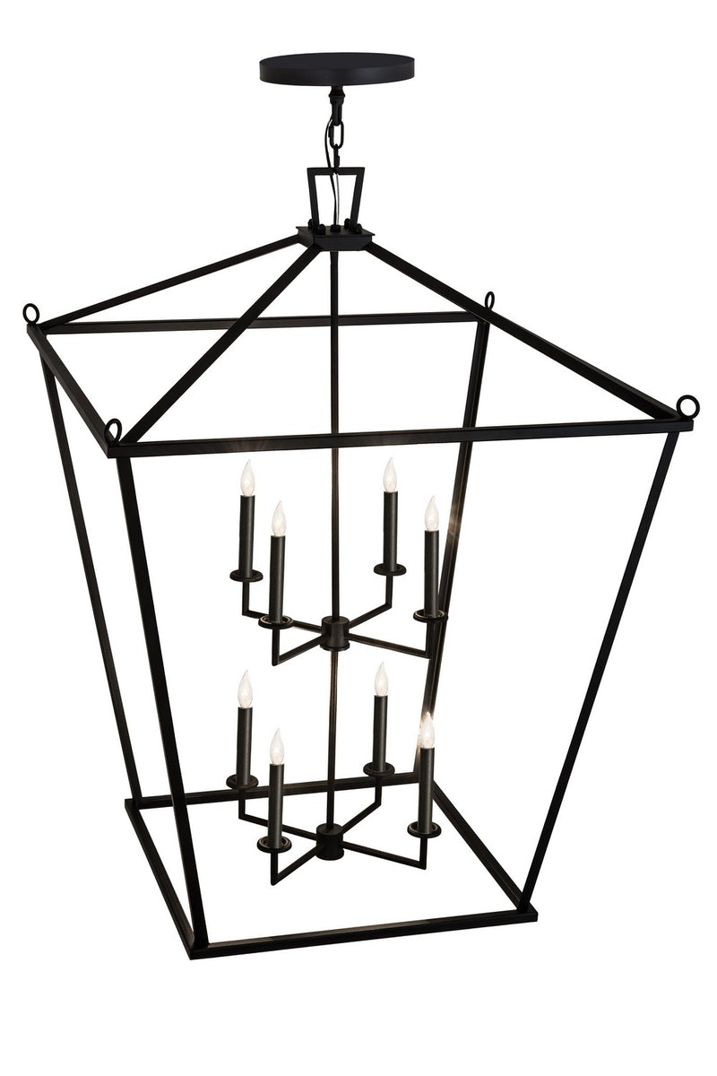 Meyda Tiffany 261732 Eight Light Pendant, Textured Black