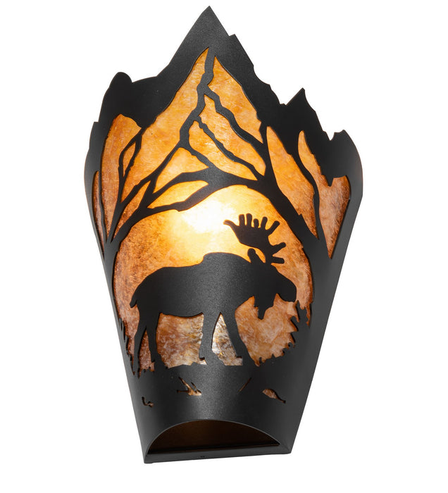 Meyda Tiffany 261845 One Light Wall Sconce, Textured Black