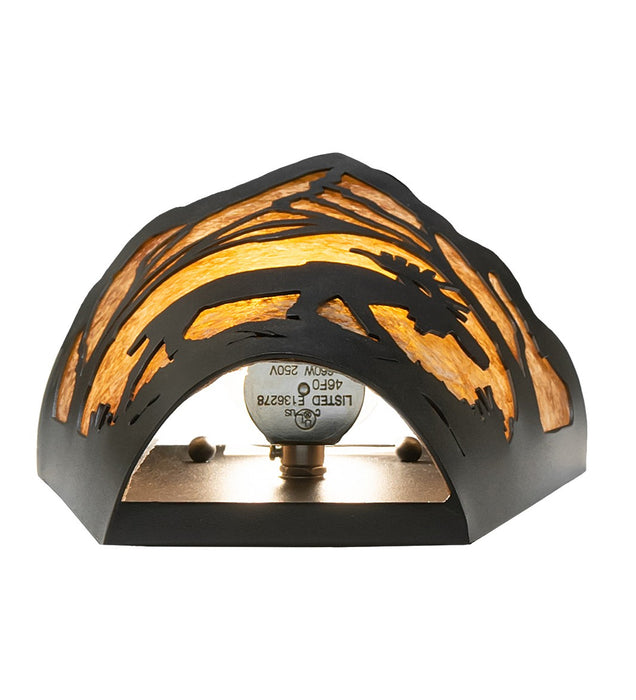 Meyda Tiffany 261845 One Light Wall Sconce, Textured Black