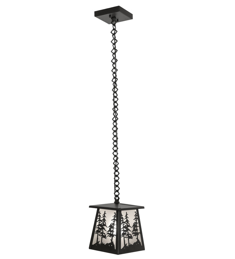 Meyda Tiffany 261862 One Light Mini Pendant, Textured Black