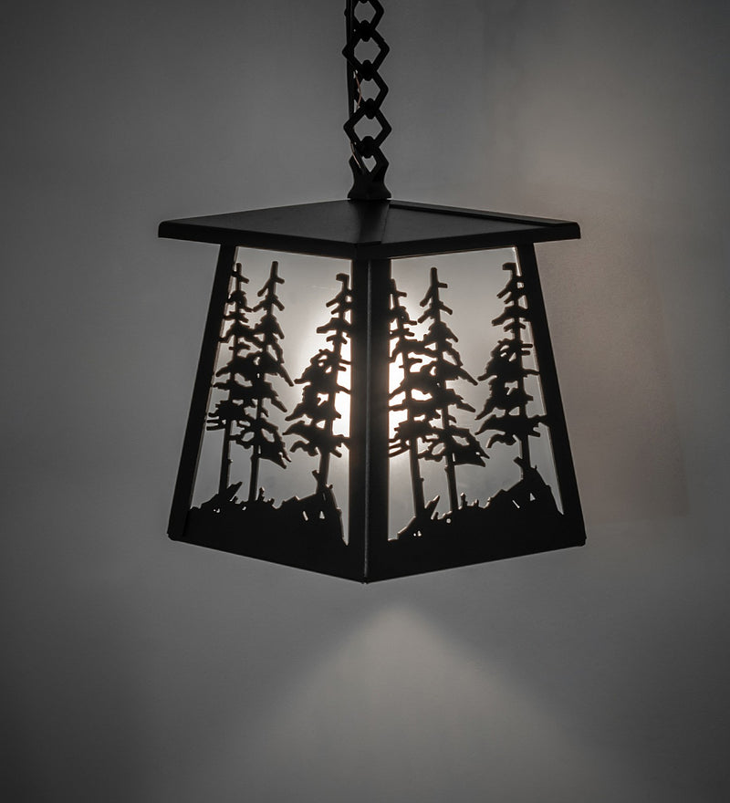 Meyda Tiffany 261862 One Light Mini Pendant, Textured Black