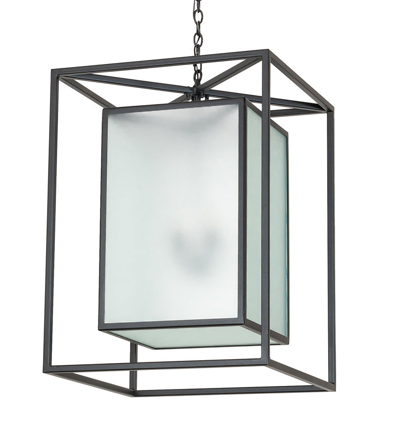 Meyda Tiffany 262077 Four Light Pendant, Textured Black