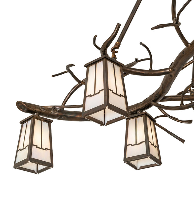 Meyda Tiffany 262449 Six Light Chandelier, Dark Burnished Antique Copper