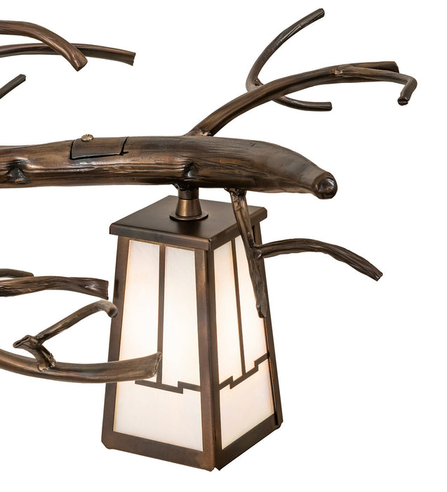 Meyda Tiffany 262449 Six Light Chandelier, Dark Burnished Antique Copper