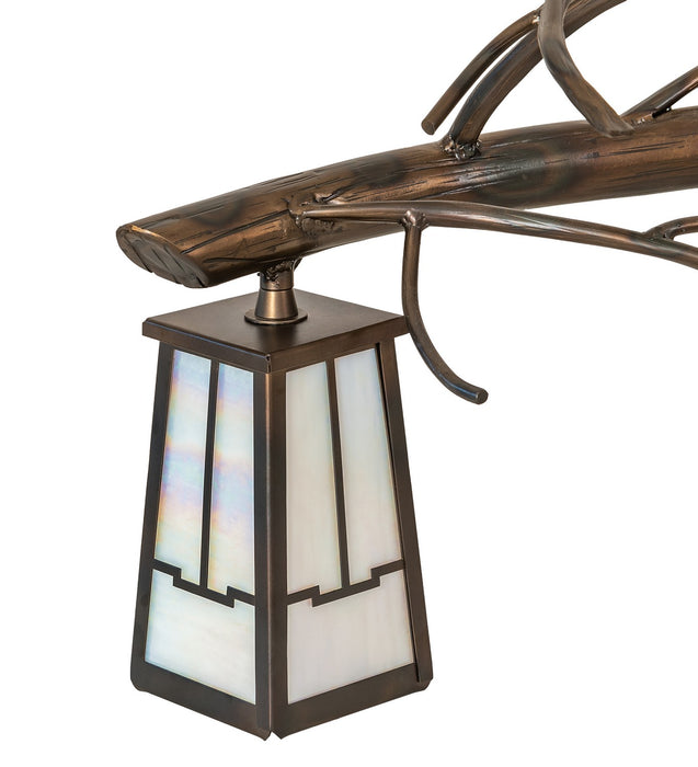 Meyda Tiffany 262449 Six Light Chandelier, Dark Burnished Antique Copper