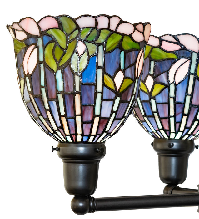 Meyda Tiffany 262834 Four Light Chandelier, Craftsman Brown