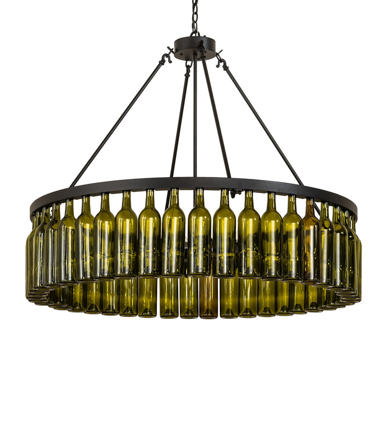 Meyda Tiffany 263172 Six Light Chandelier, Textured Black