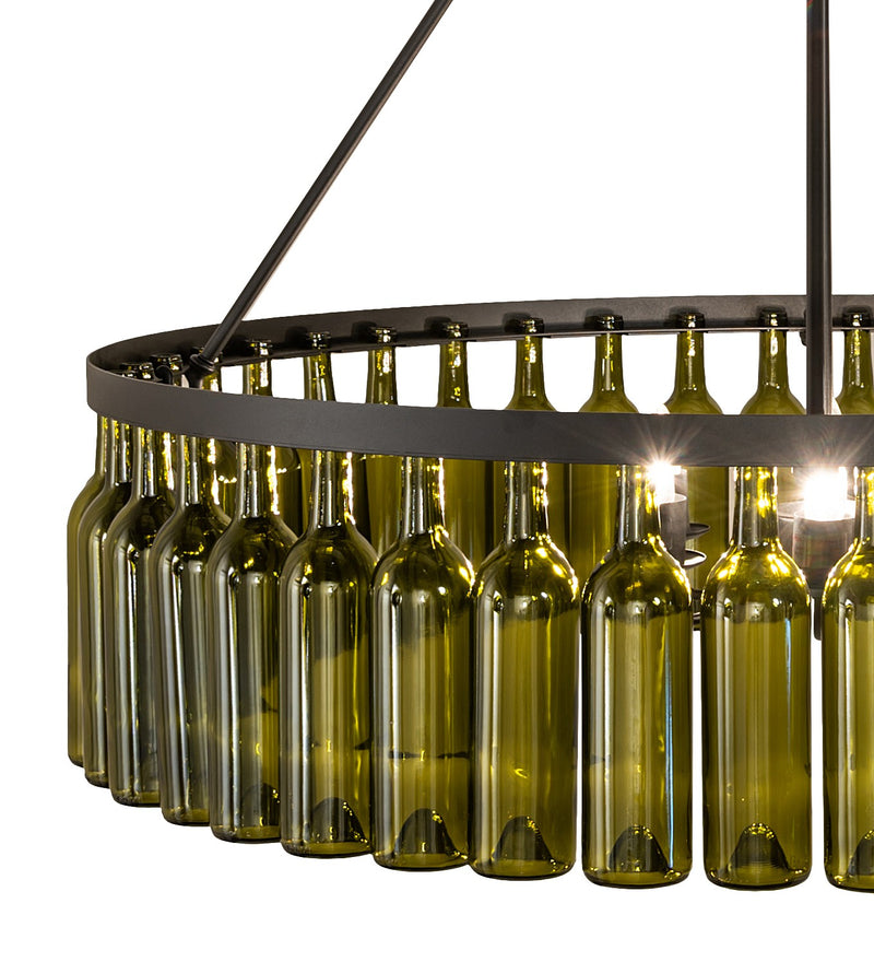Meyda Tiffany 263172 Six Light Chandelier, Textured Black