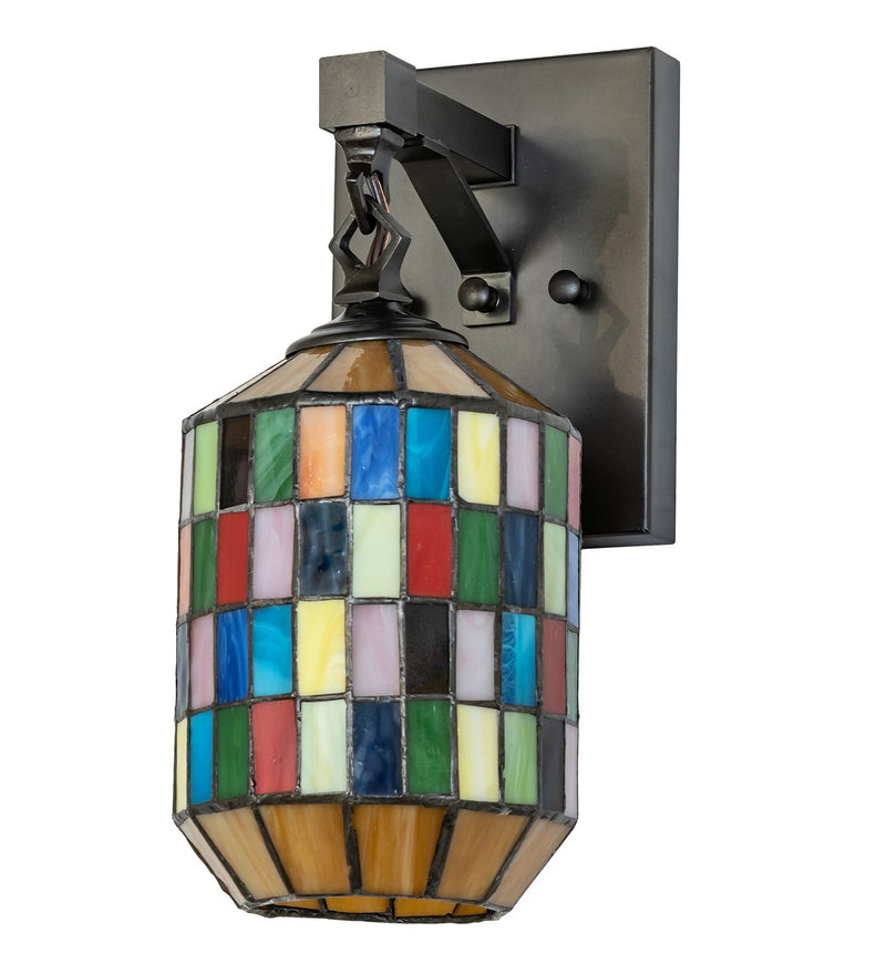 Meyda Tiffany 263709 One Light Wall Sconce, Craftsman Brown