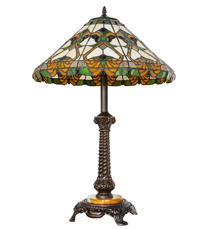 Meyda Tiffany 264863 30" Table Lamp, Mahogany Bronze