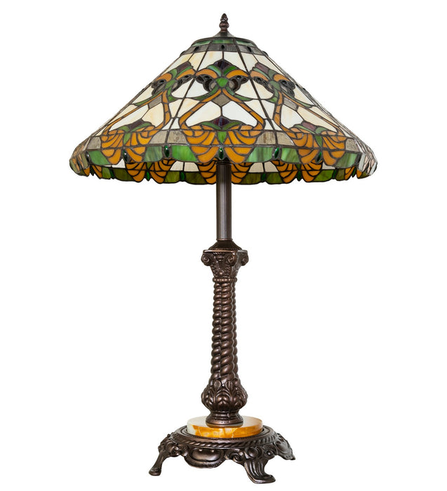 Meyda Tiffany 264863 30" Table Lamp, Mahogany Bronze