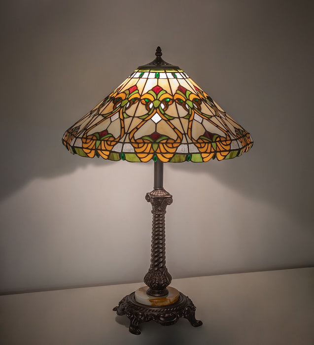 Meyda Tiffany 264863 30" Table Lamp, Mahogany Bronze