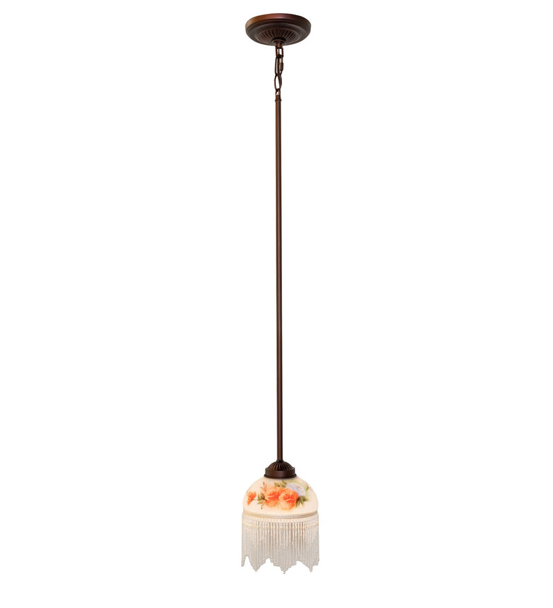 Meyda Tiffany 265576 One Light Mini Pendant, Mahogany Bronze