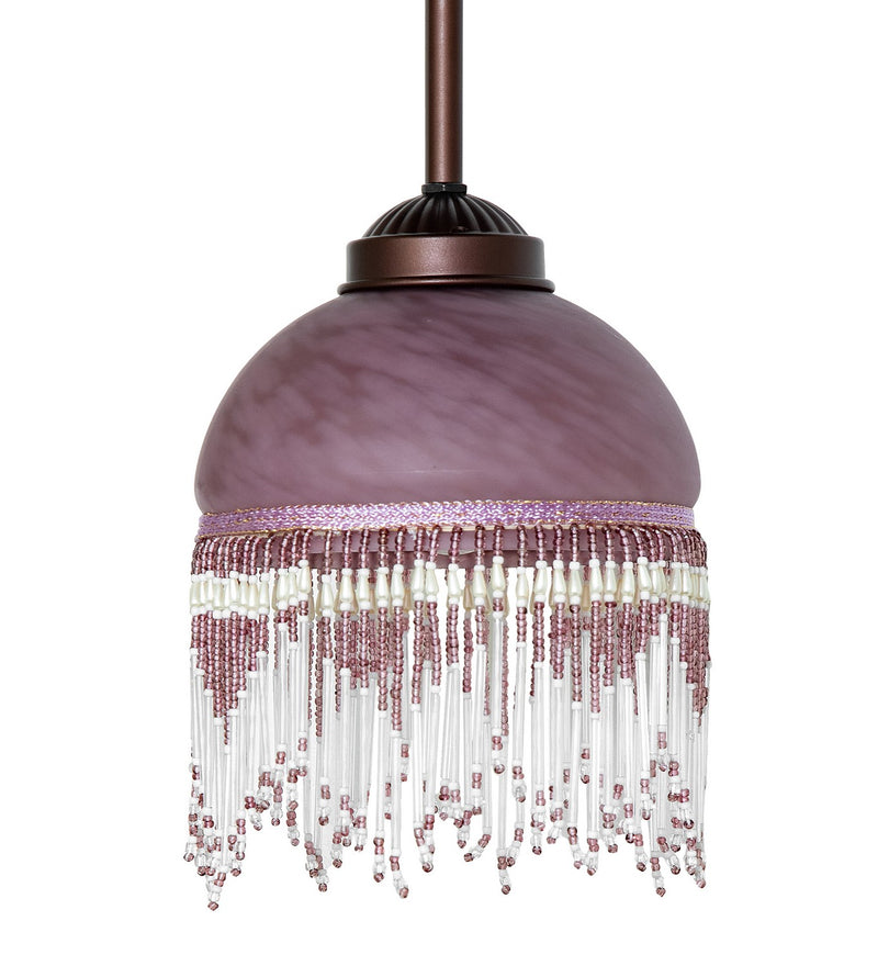 Meyda Tiffany 265577 One Light Mini Pendant, Mahogany Bronze